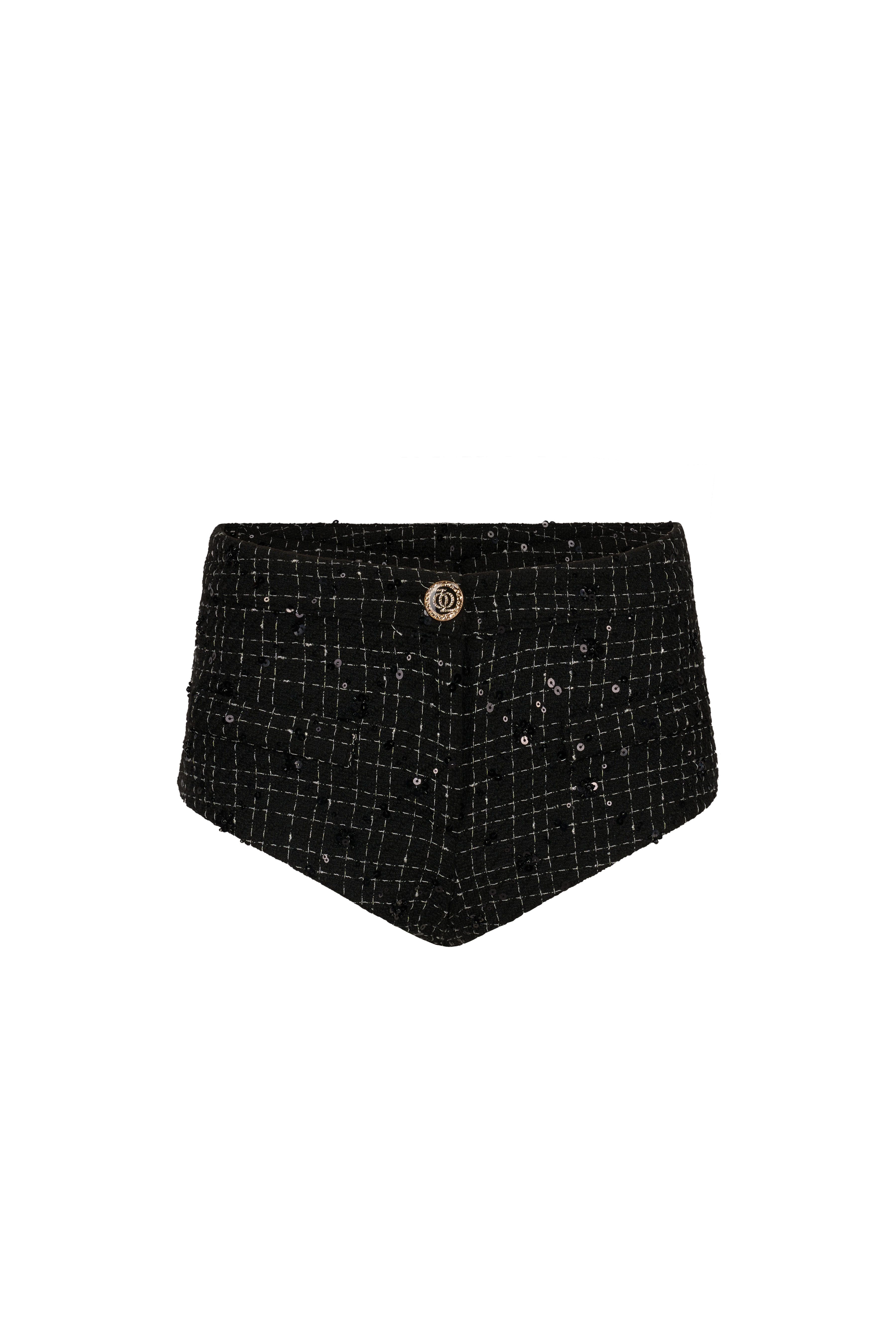 ASAP Tweed Shorts Black