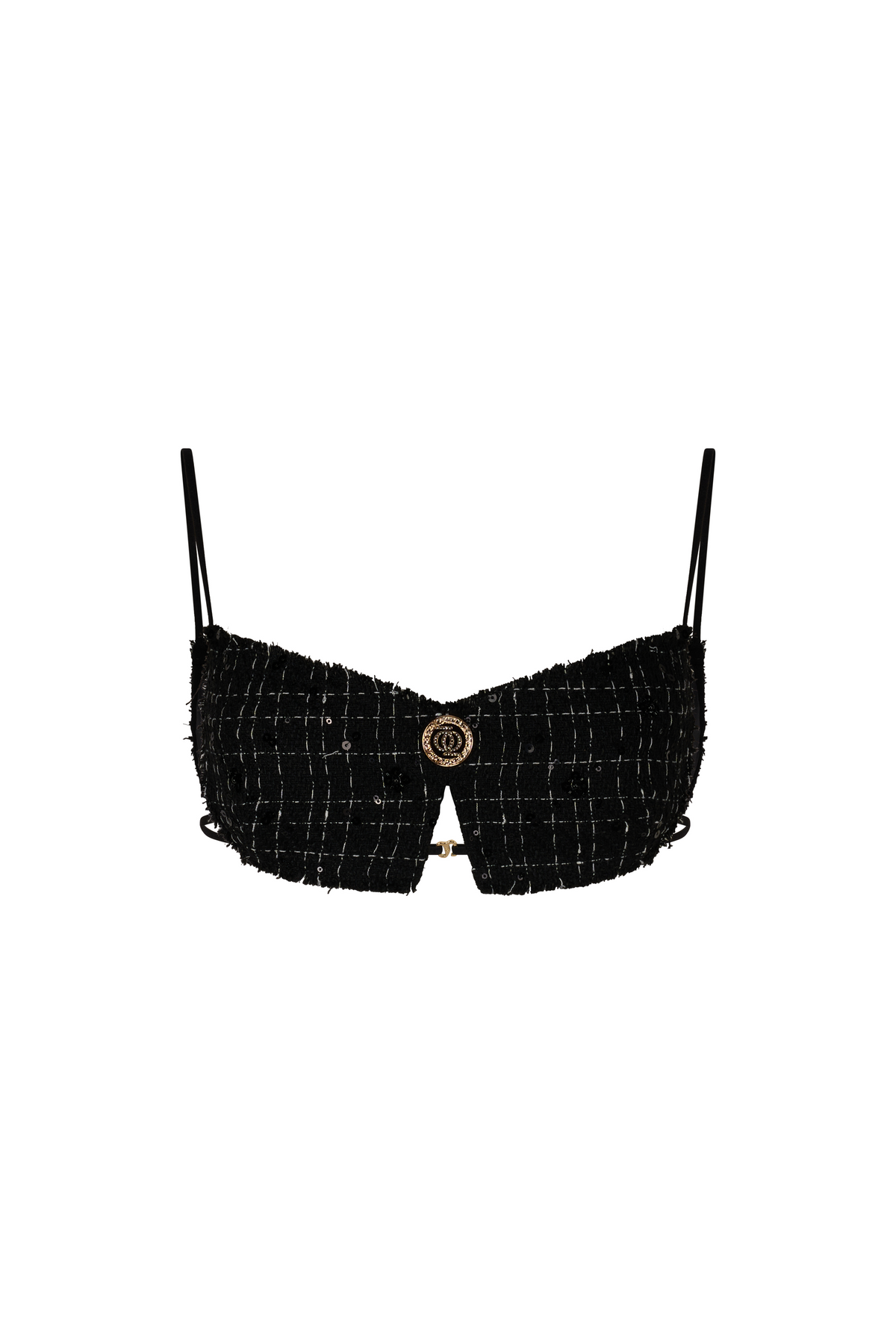 ASAP Tweed Top Black