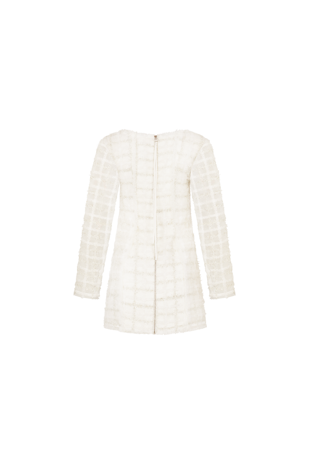 Executive Tweed Dress White
