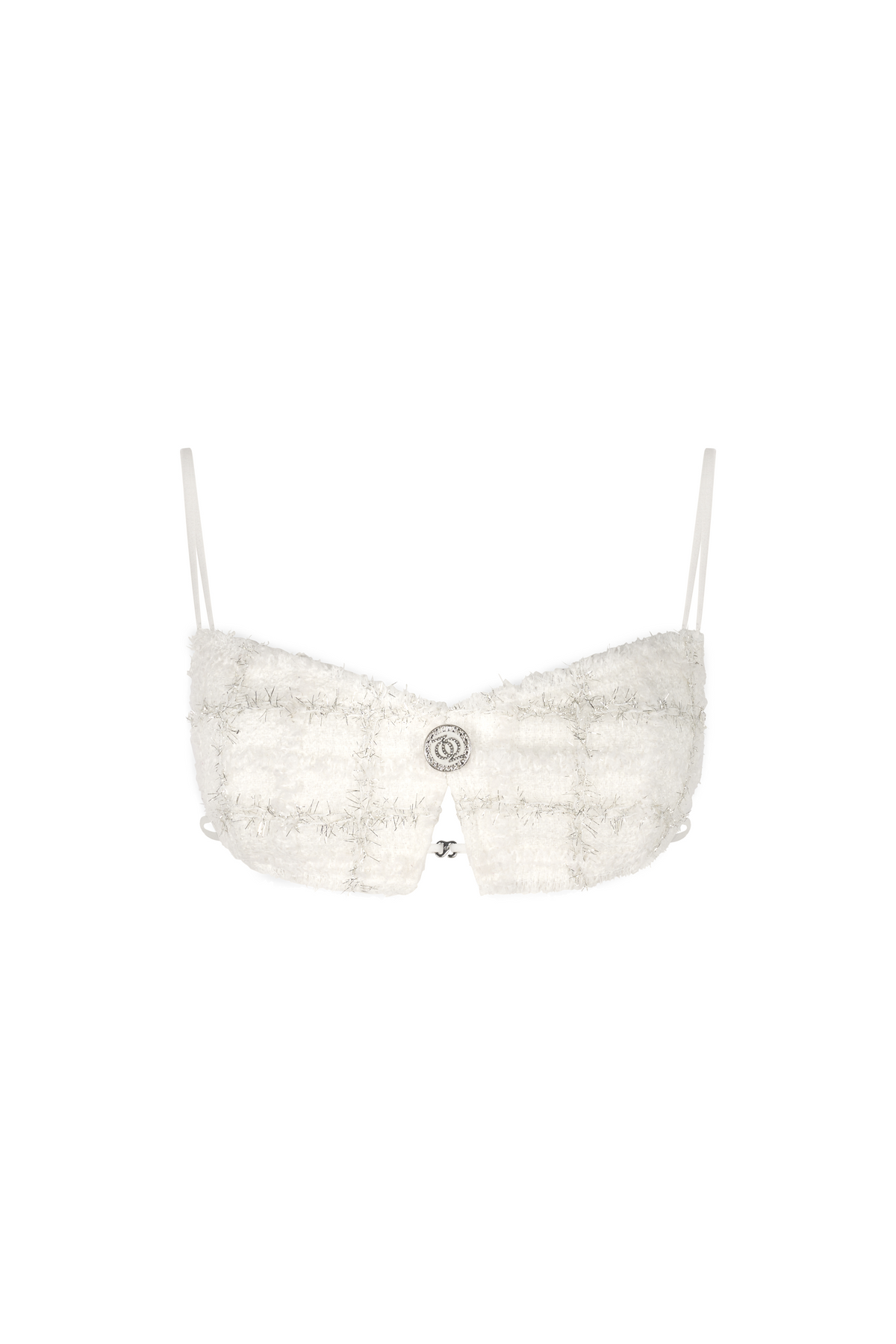 Executive Tweed Top White