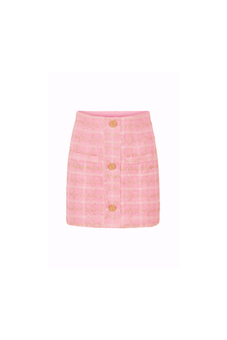 High Priority Tweed Skirt Pink
