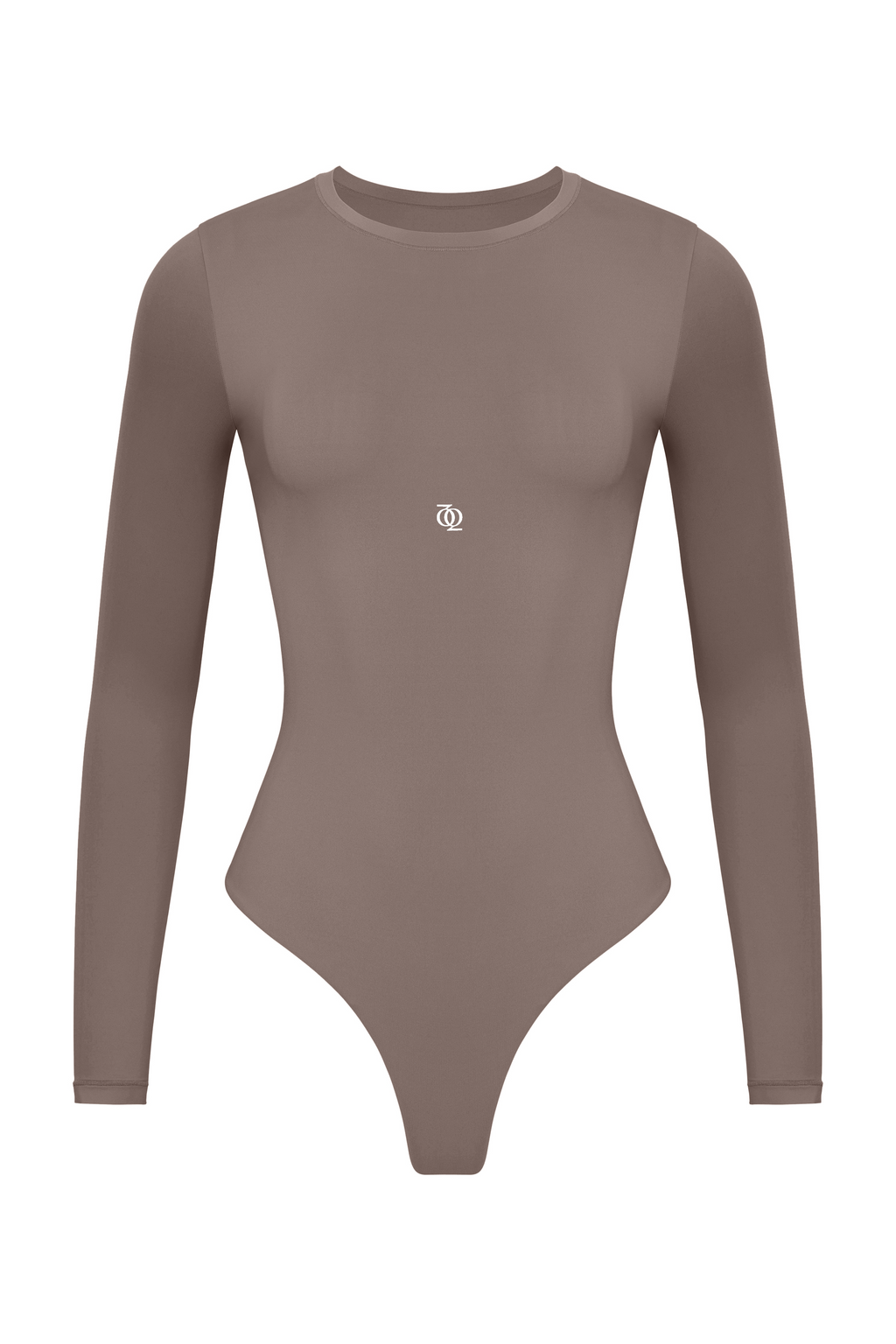 Second Skin Long Sleeve Crew-Neck Bodysuit Mushroom