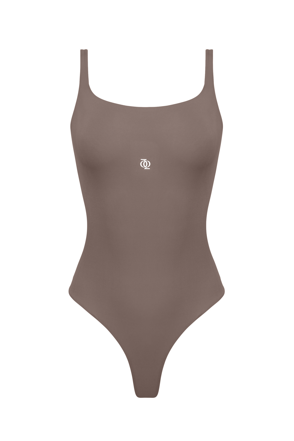 Second Skin Square-Neck Bodysuit Mushroom