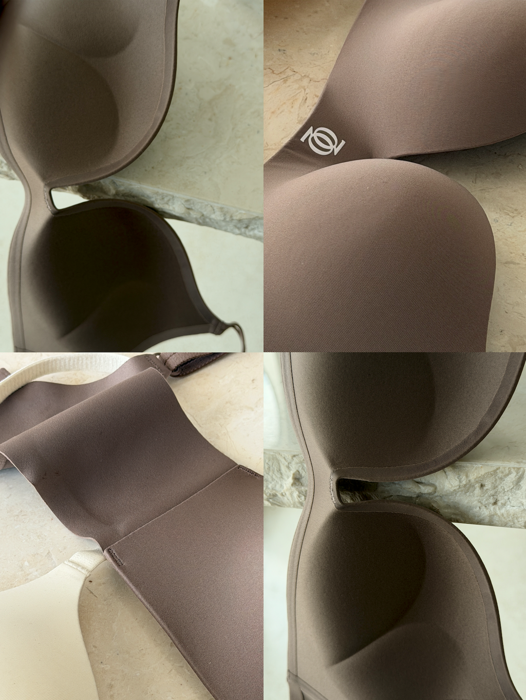 Second Skin Teardrop Push Up Bra Mushroom