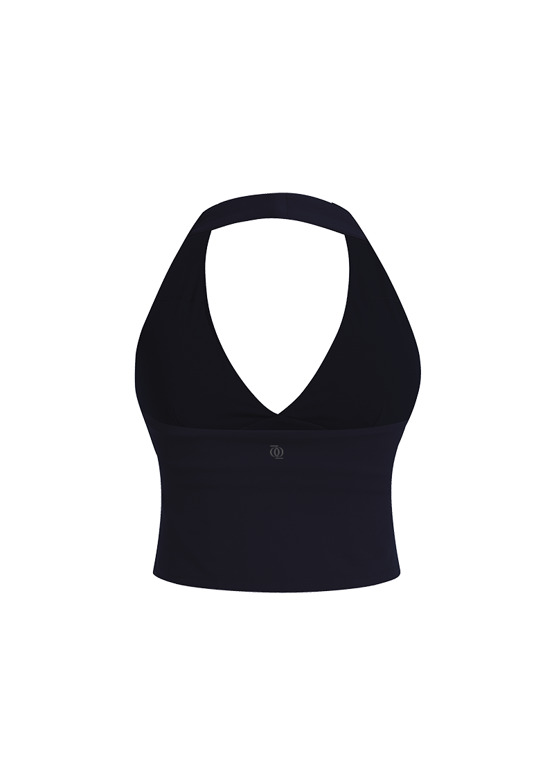 Second Skin Studio Halterneck Top Onyx