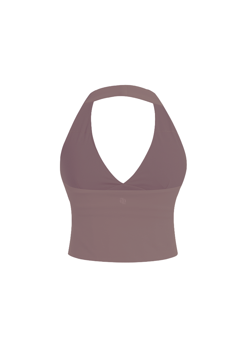 Second Skin Studio Halterneck Top Mushroom