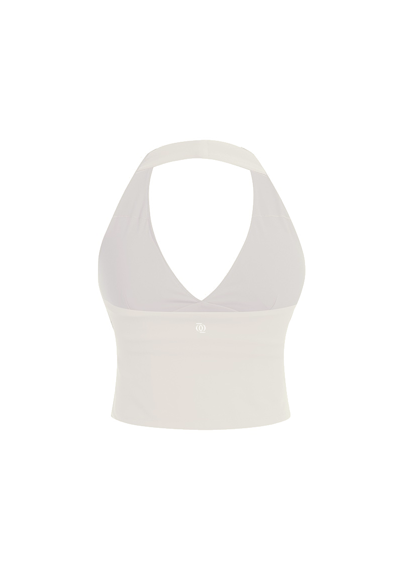 Second Skin Studio Halterneck Top Ivory