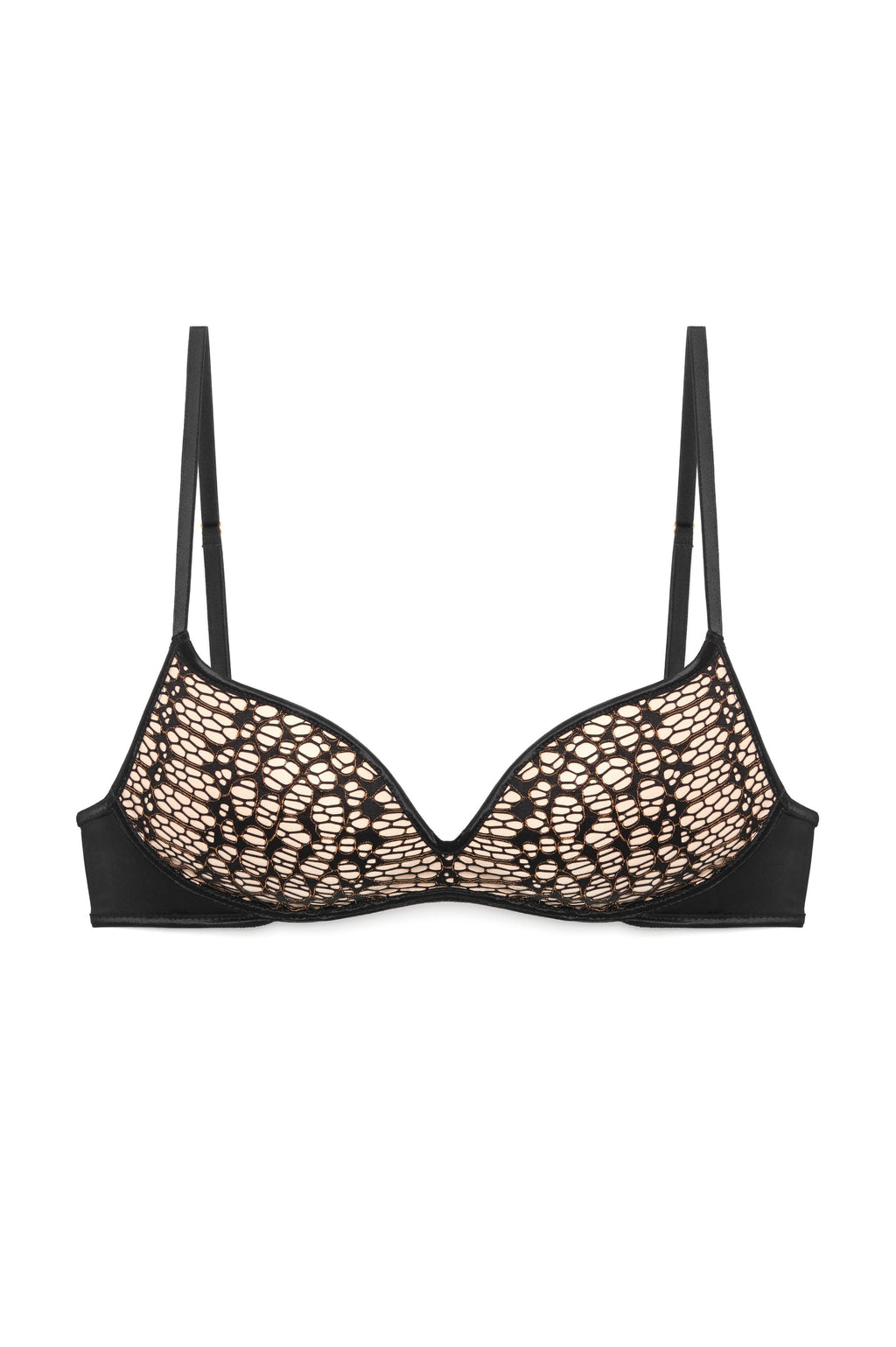 Miranda Pretty Wild Push Up Bra Black
